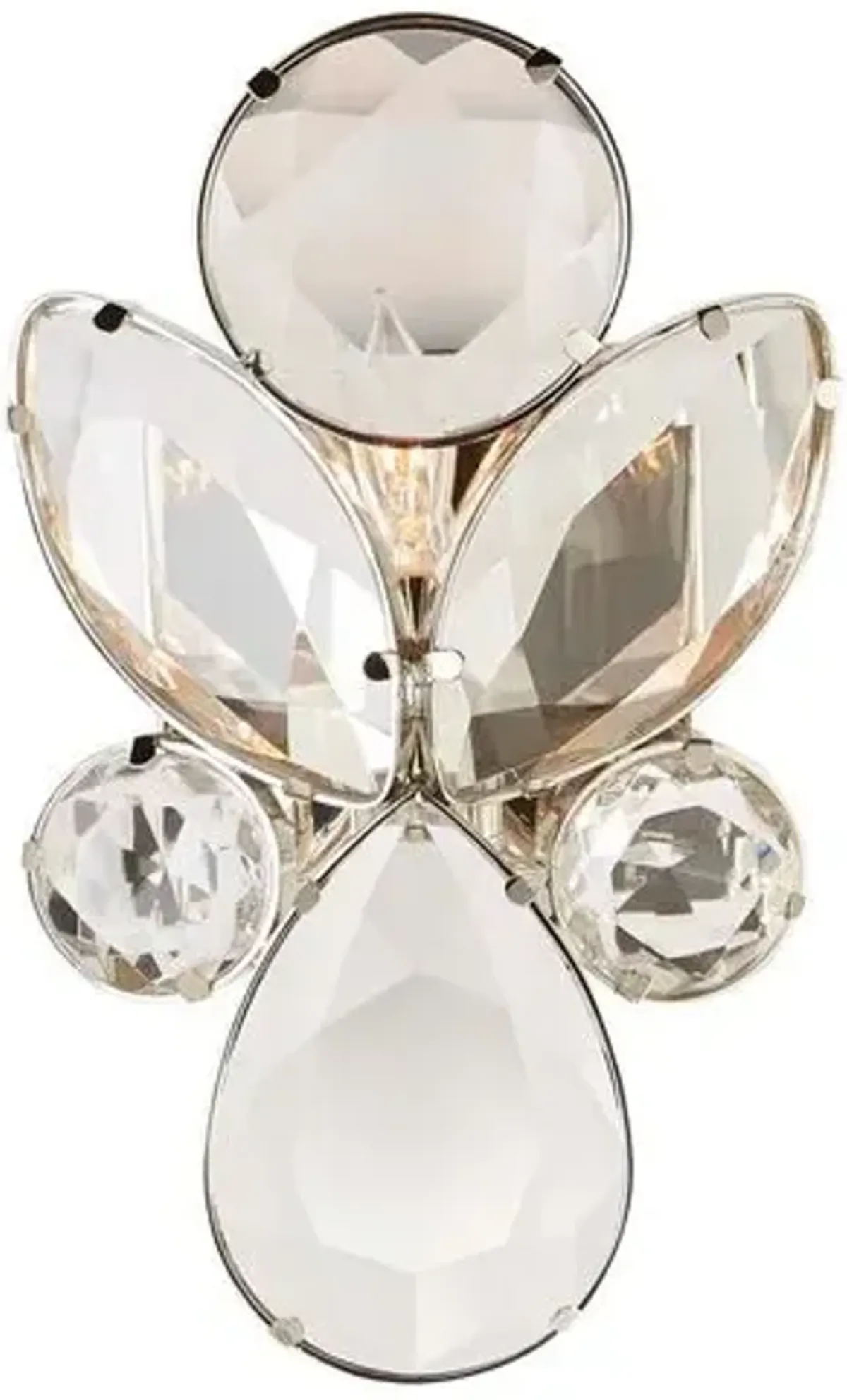 Visual Comfort - Lloyd Small Jeweled Sconce - Clear