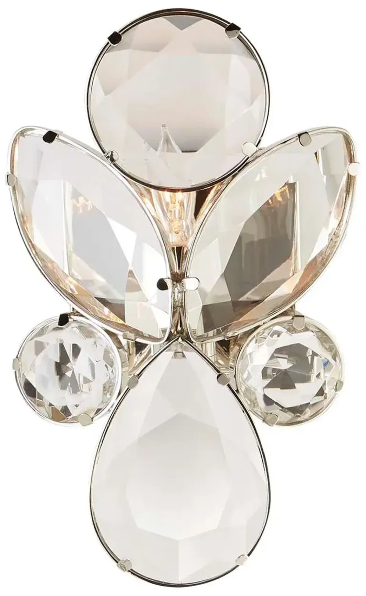 Visual Comfort - Lloyd Small Jeweled Sconce - Clear