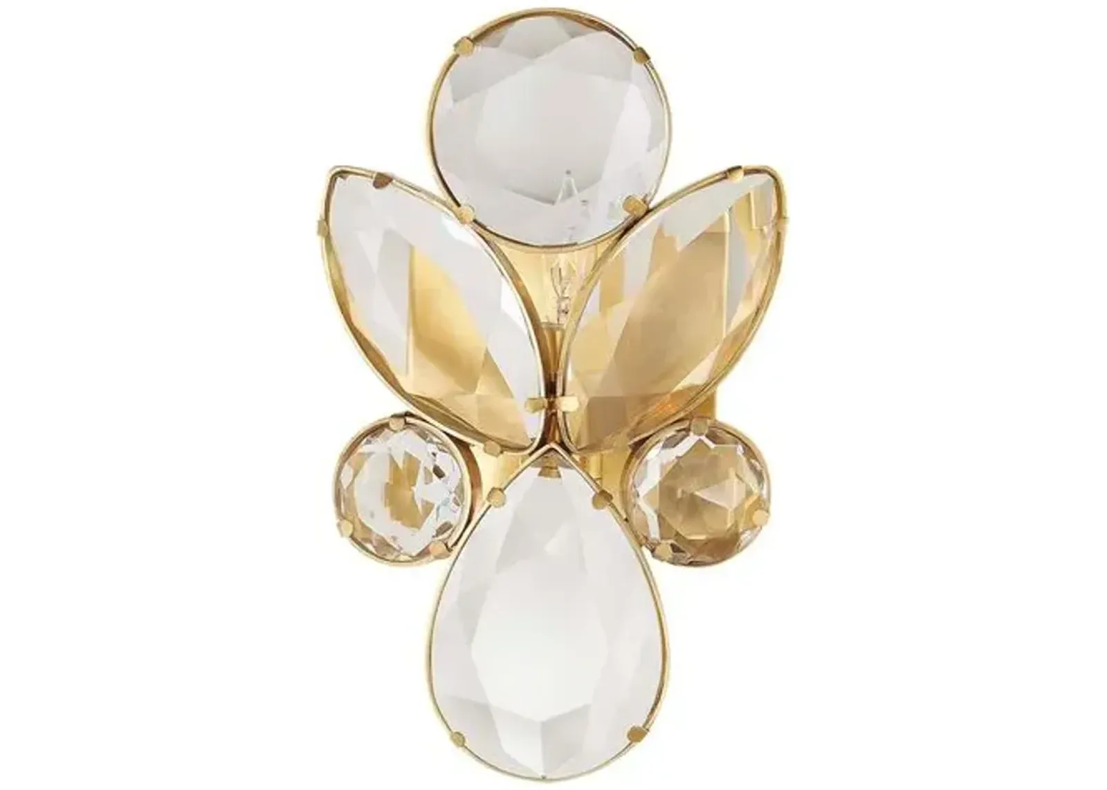 Visual Comfort - Lloyd Small Jeweled Sconce - Clear