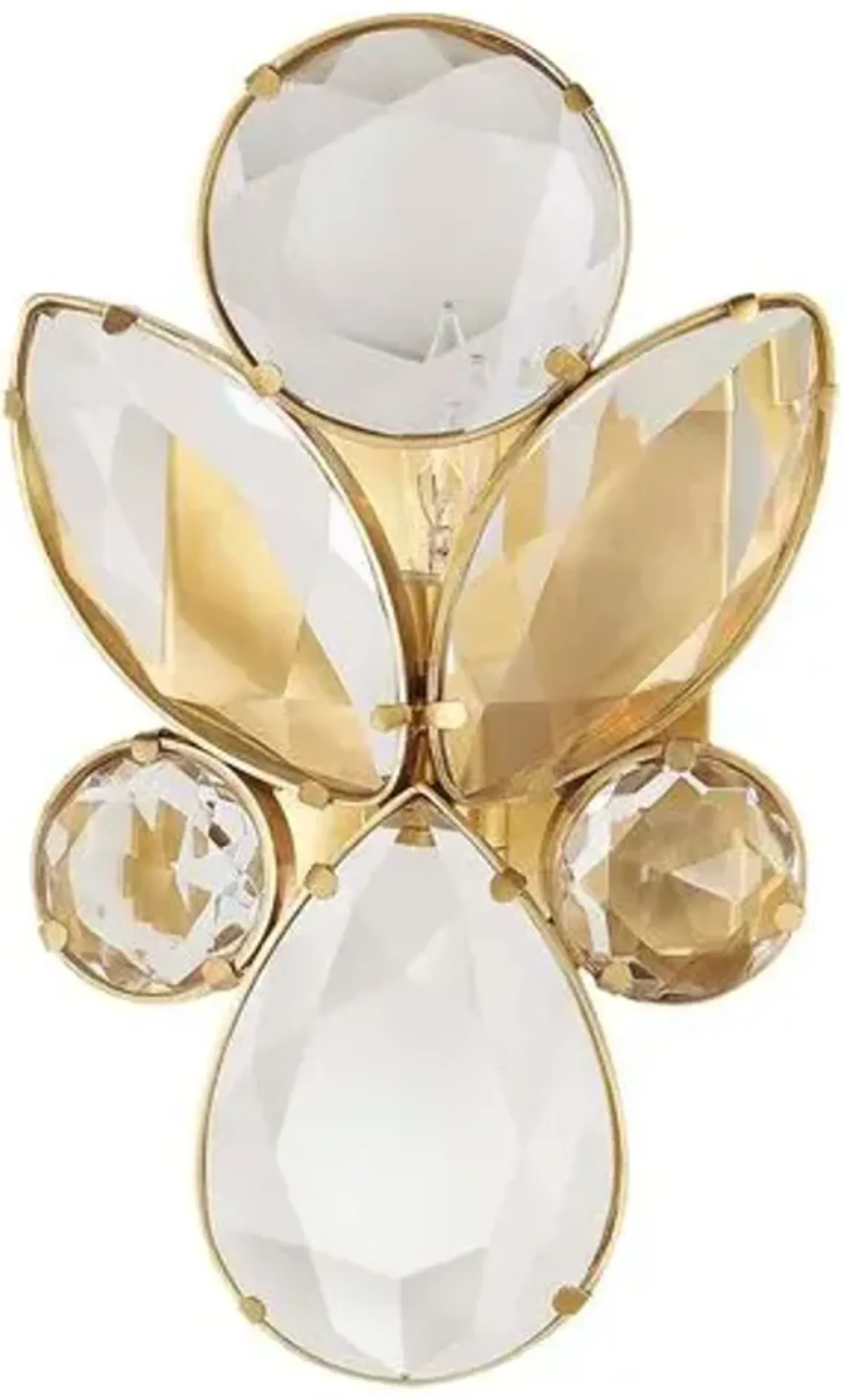 Visual Comfort - Lloyd Small Jeweled Sconce - Clear