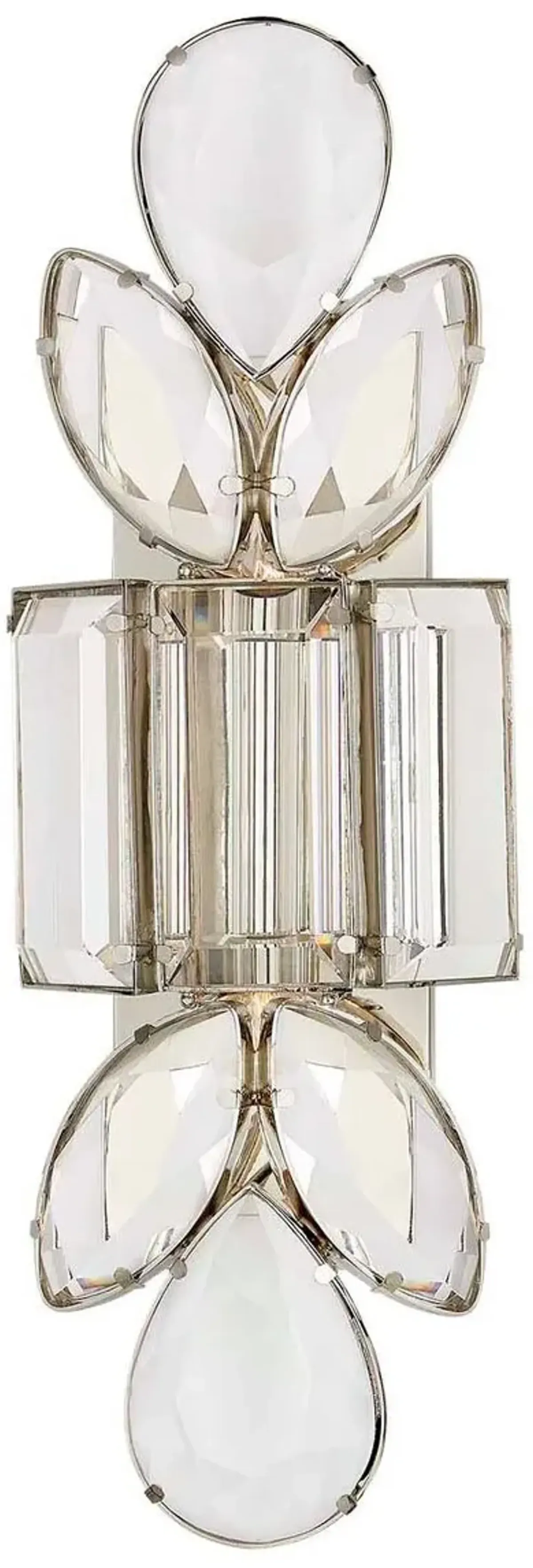 Visual Comfort - Lloyd Large Jeweled Sconce - Clear