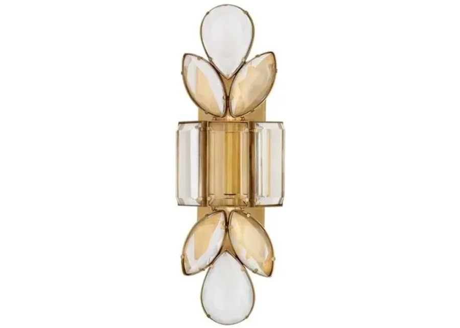 Visual Comfort - Lloyd Large Jeweled Sconce - Clear