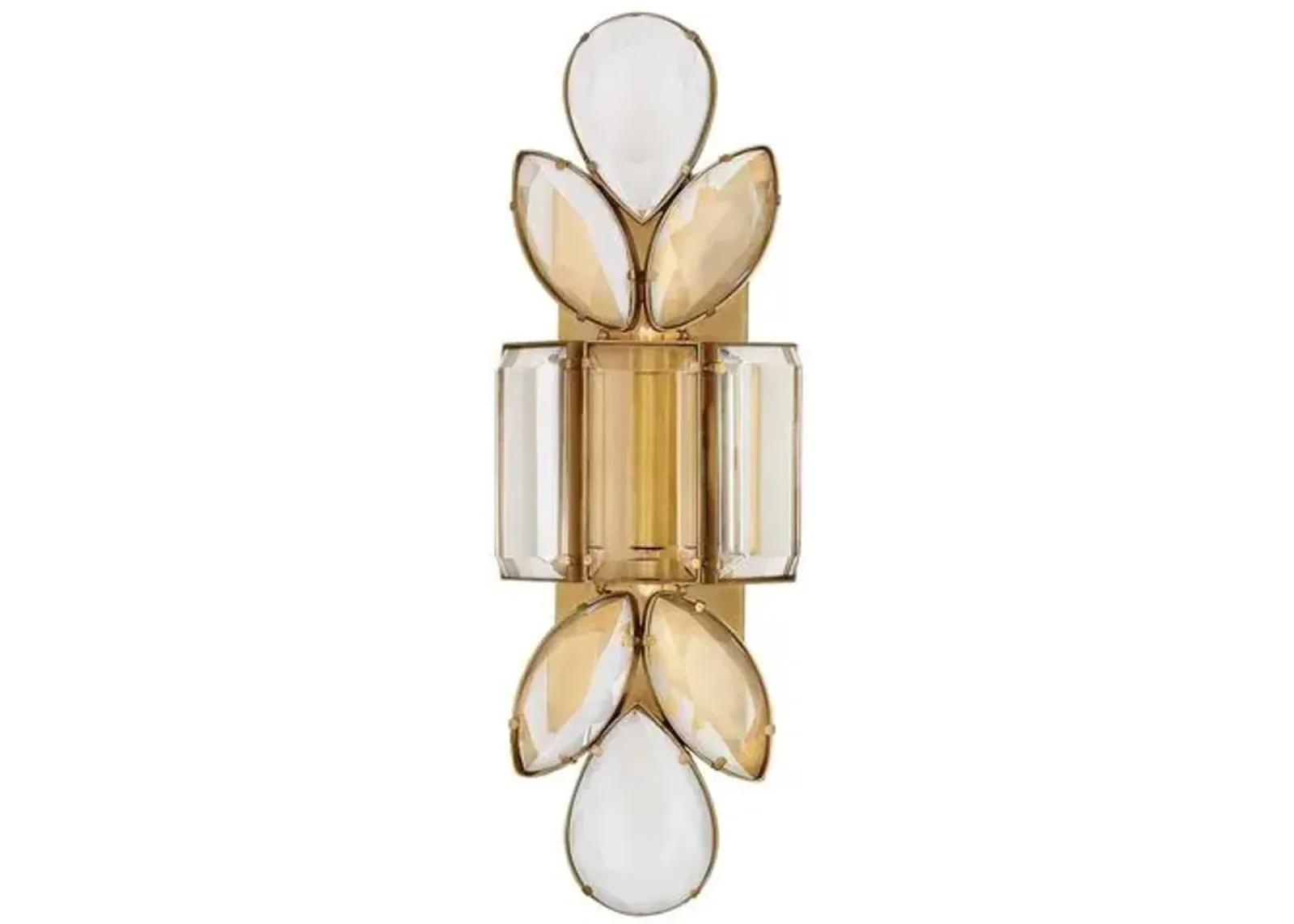 Visual Comfort - Lloyd Large Jeweled Sconce - Clear