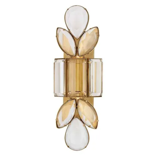 Visual Comfort - Lloyd Large Jeweled Sconce - Clear