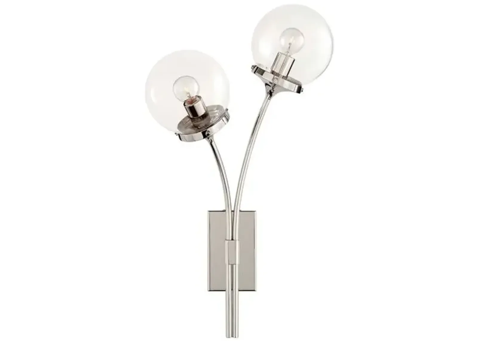 Visual Comfort - Prescott Left Sconce - Silver