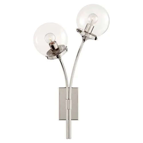 Visual Comfort - Prescott Left Sconce - Silver