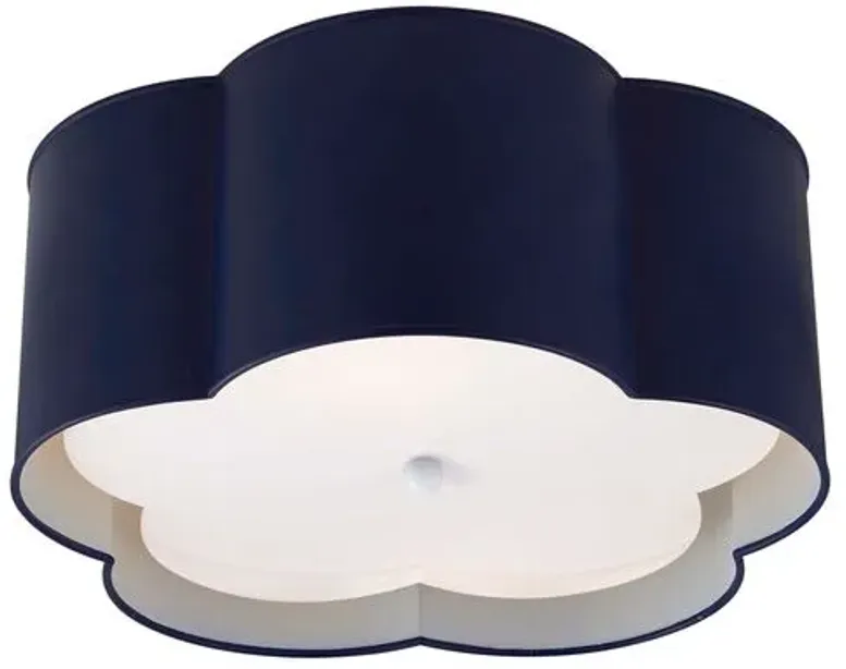 Visual Comfort - Bryce Medium Flush Mount - Blue