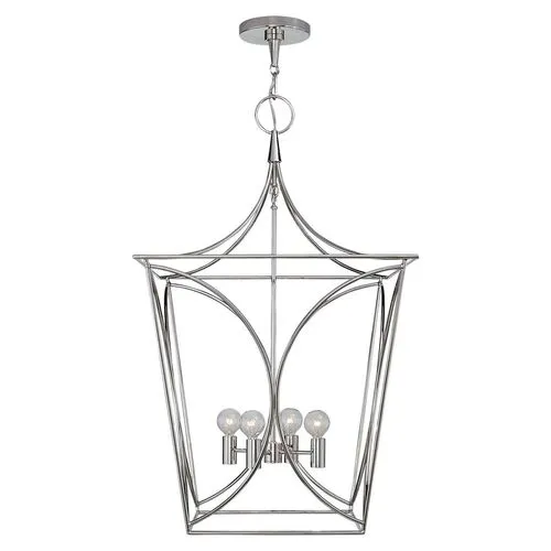 Visual Comfort - Cavanagh Medium Lantern - Silver