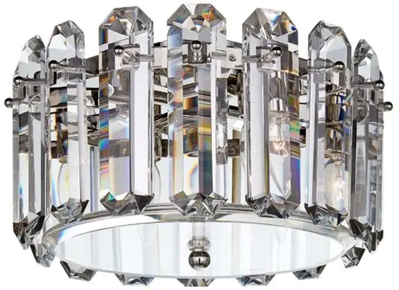 Visual Comfort - Bonnington Medium Flush Mount - Crystal - Silver