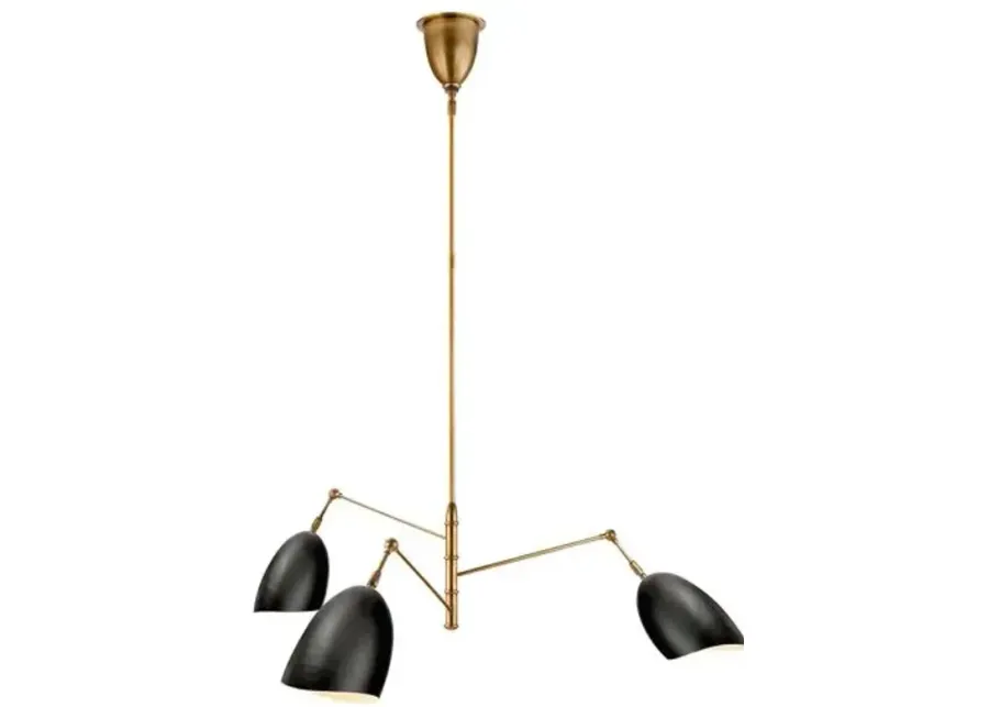 Visual Comfort - Sommerard Triple-Arm Chandelier - Black