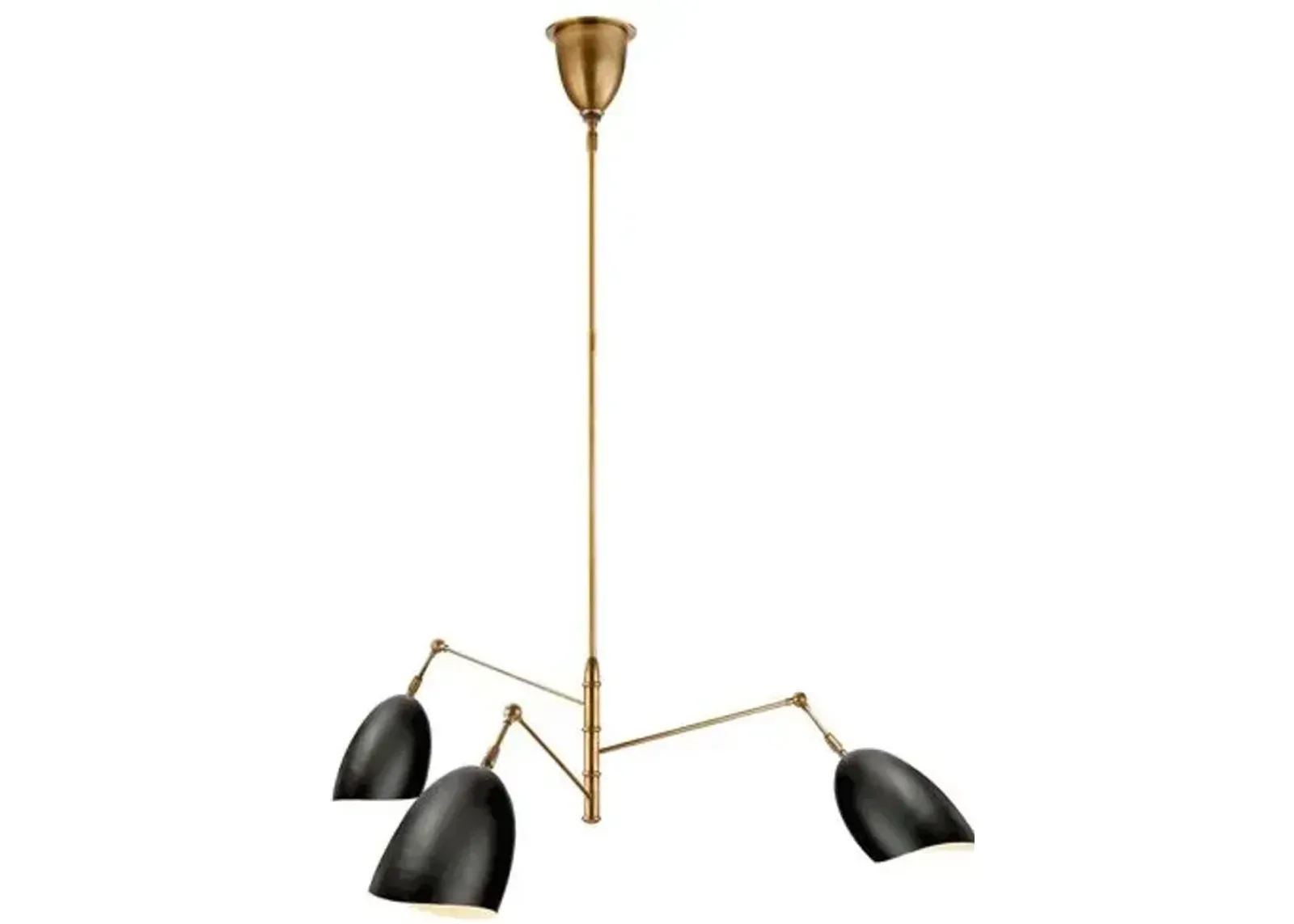 Visual Comfort - Sommerard Triple-Arm Chandelier - Black