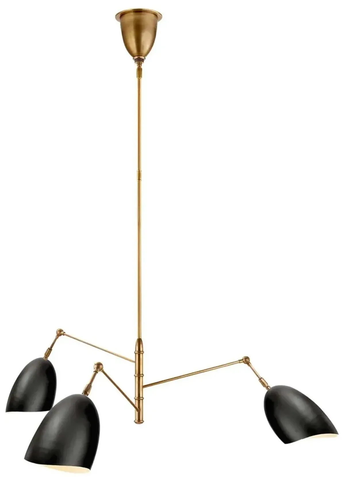 Visual Comfort - Sommerard Triple-Arm Chandelier - Black