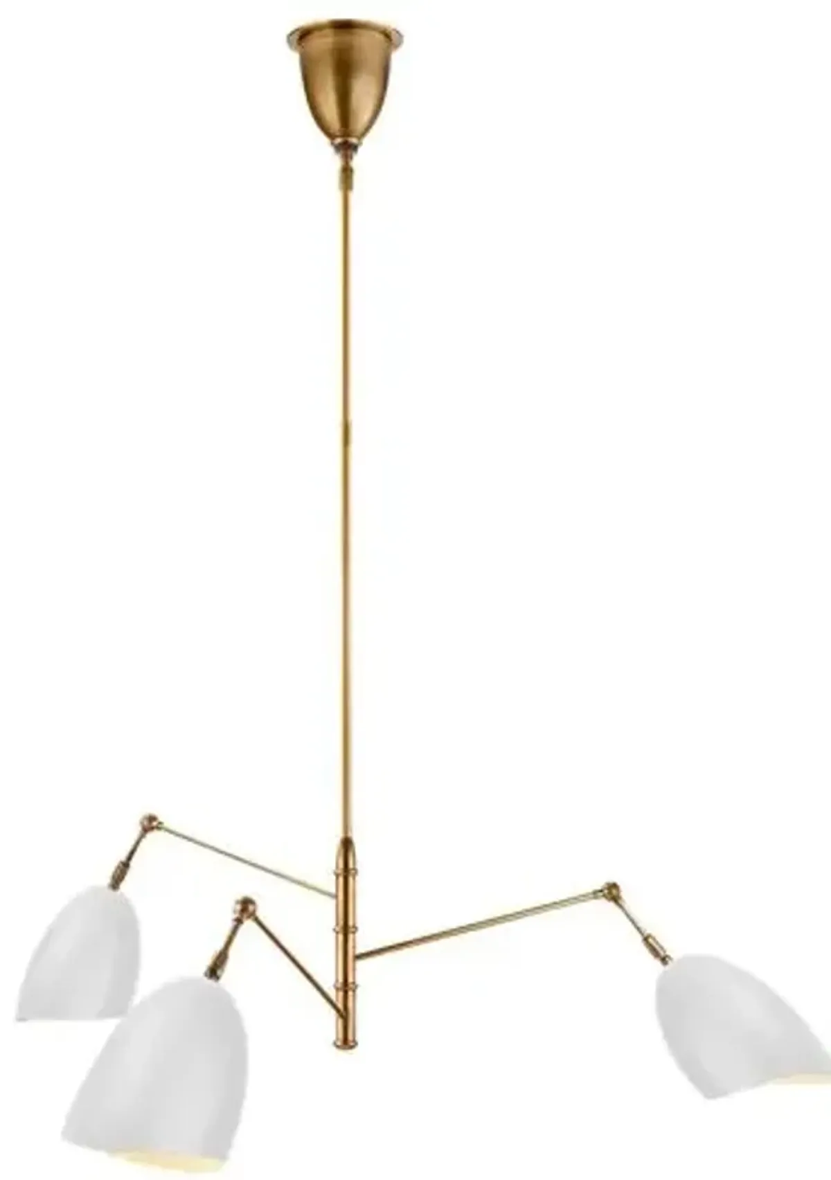 Visual Comfort - Sommerard Triple-Arm Chandelier - White