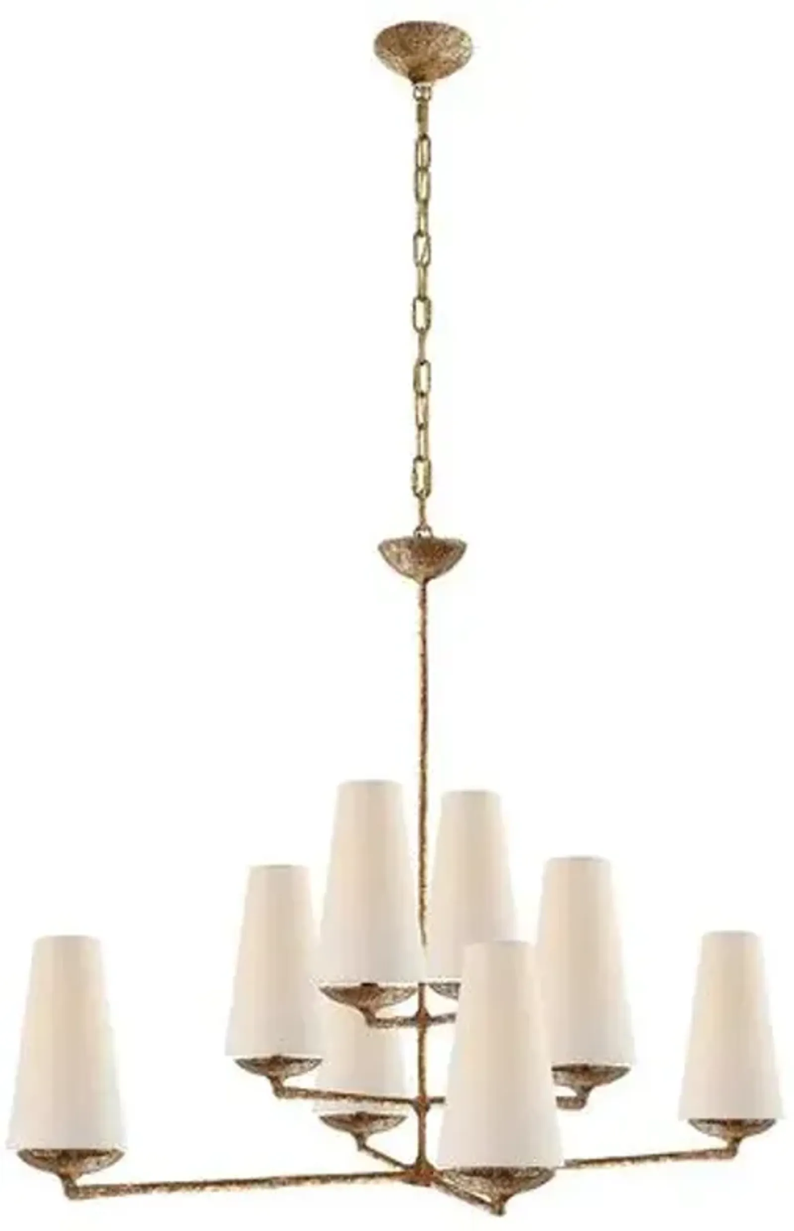 Visual Comfort - Fontaine Large Offset Chandelier - Gold