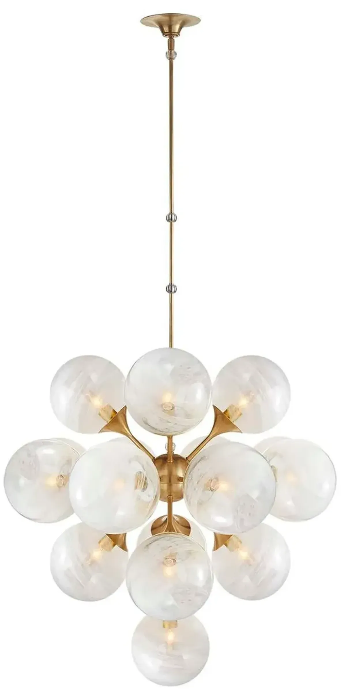 Visual Comfort - Cristol Large Tiered Chandelier - Gold