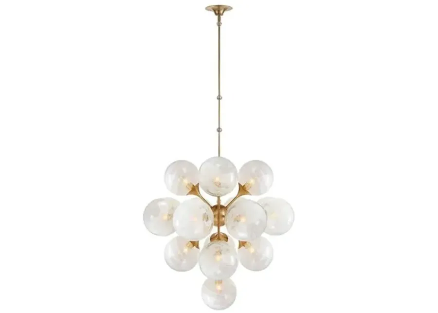 Visual Comfort - Cristol Large Tiered Chandelier - Gold