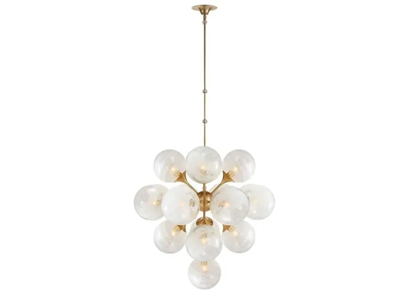 Visual Comfort - Cristol Large Tiered Chandelier - Gold