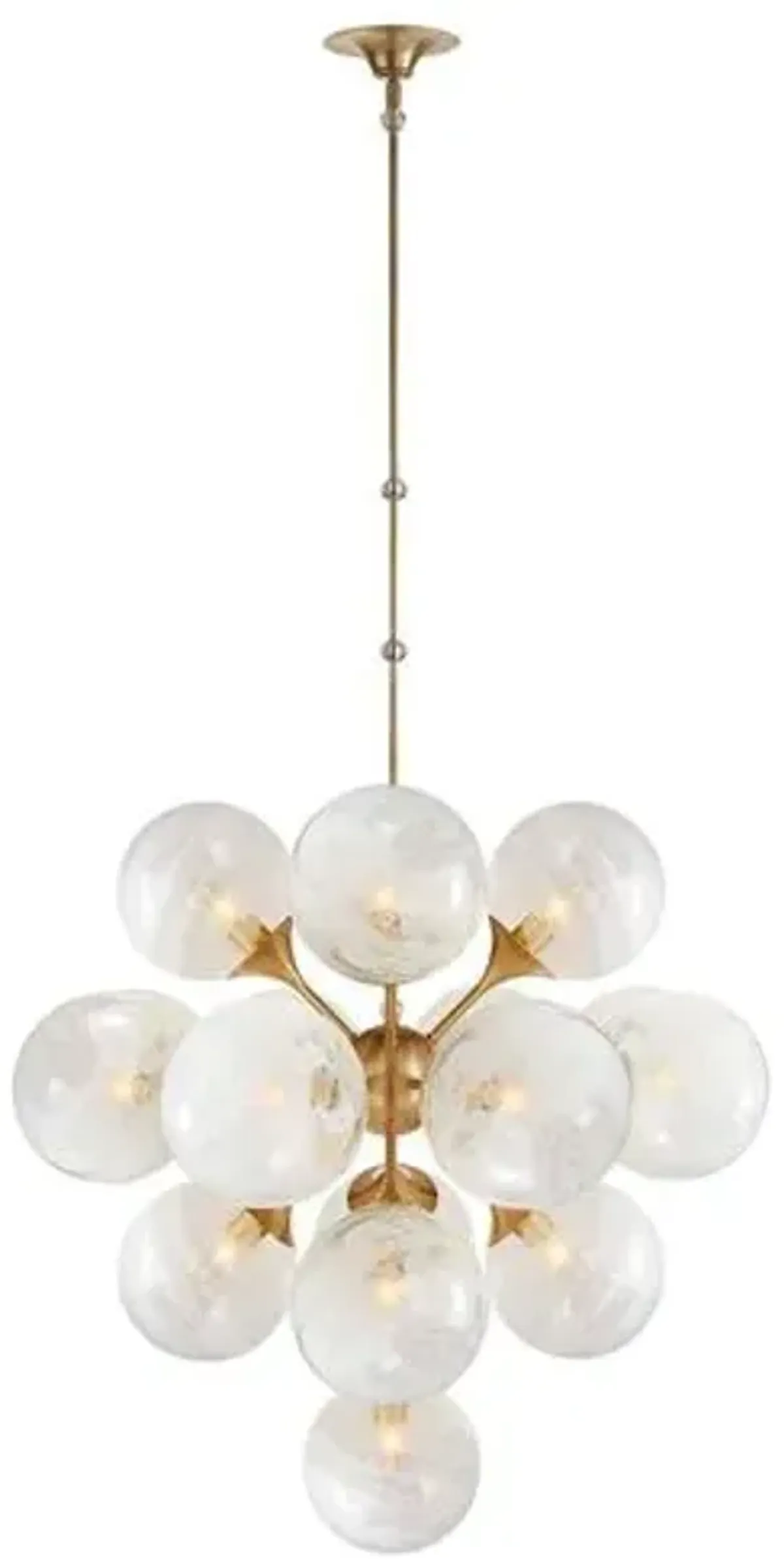 Visual Comfort - Cristol Large Tiered Chandelier - Gold