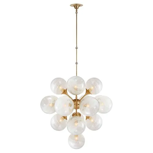 Visual Comfort - Cristol Large Tiered Chandelier - Gold