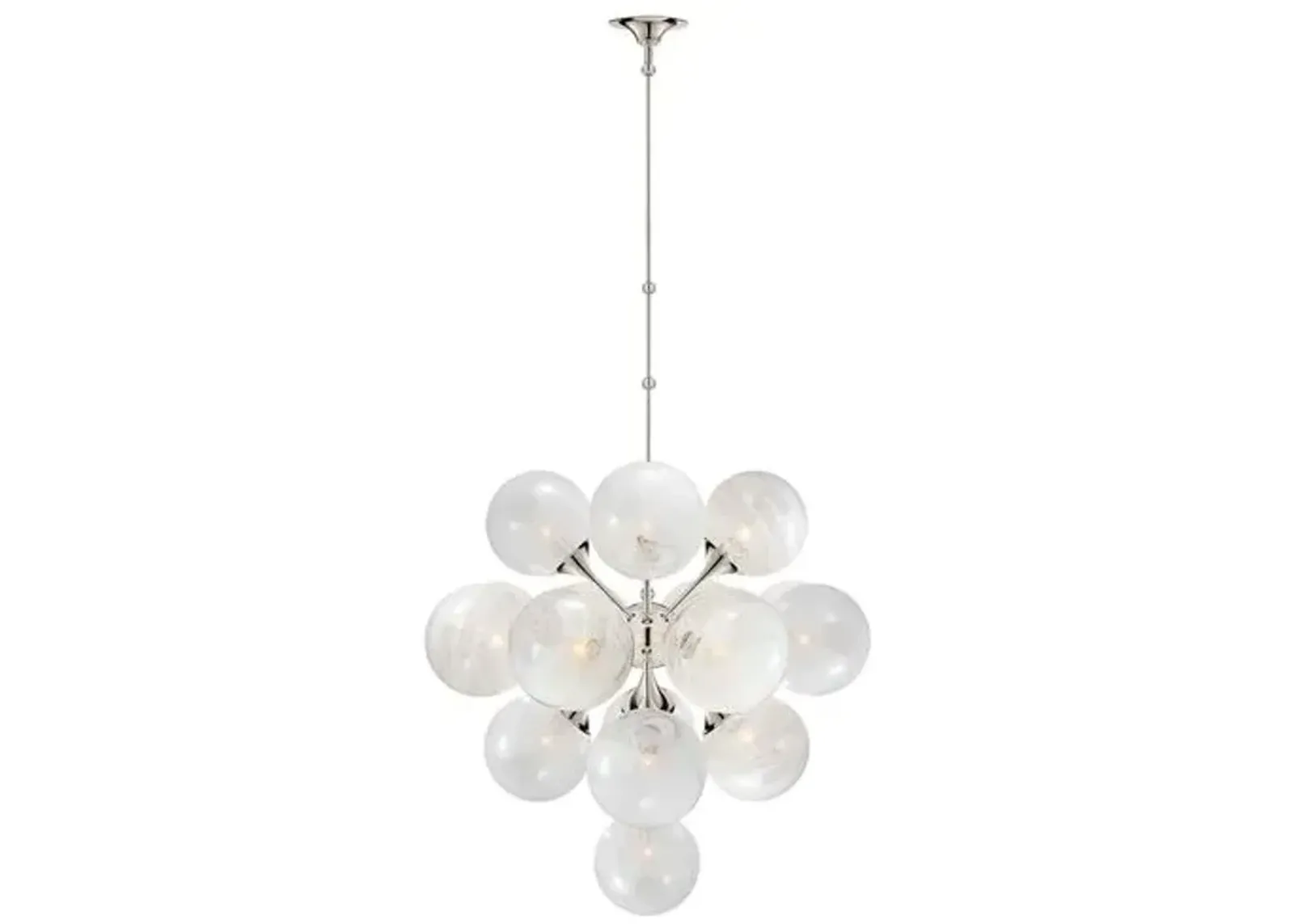 Visual Comfort - Cristol Large Tiered Chandelier - Silver