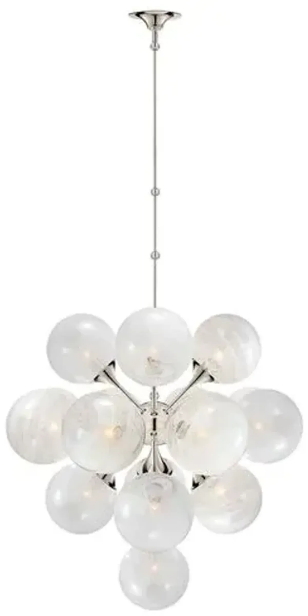 Visual Comfort - Cristol Large Tiered Chandelier - Silver