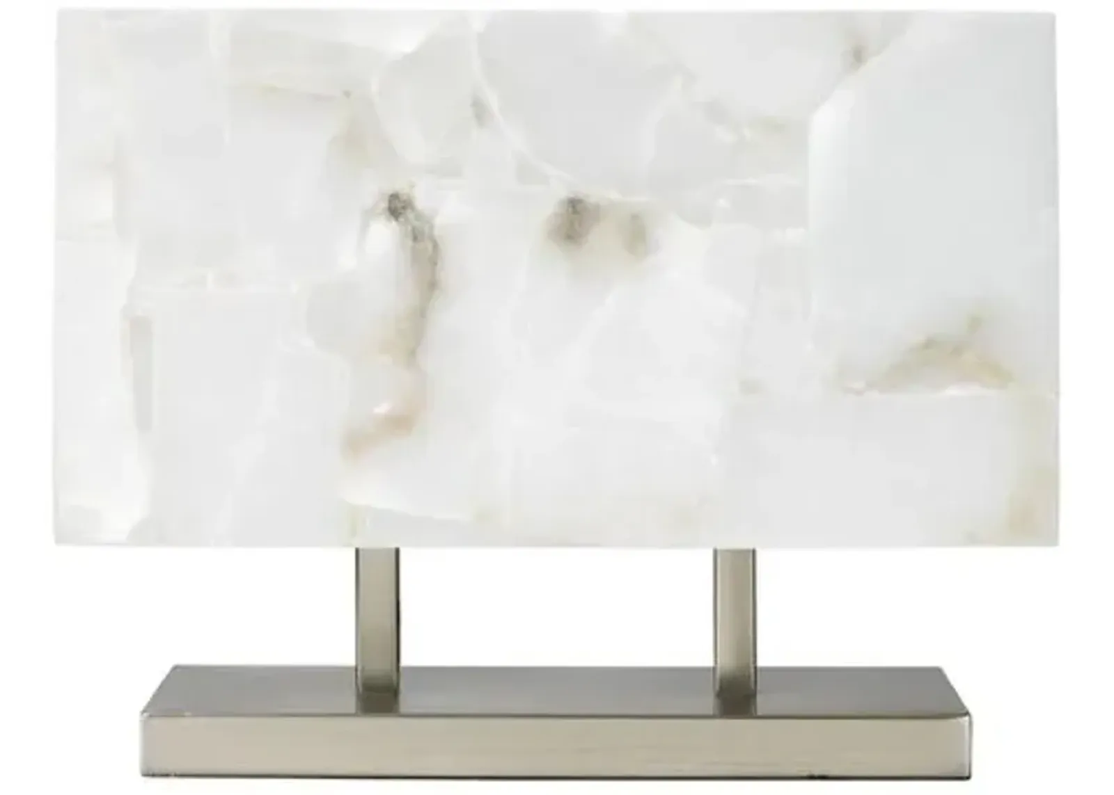 Ghost Horizon Table Lamp - Alabaster/Silver - Jamie Young Co.