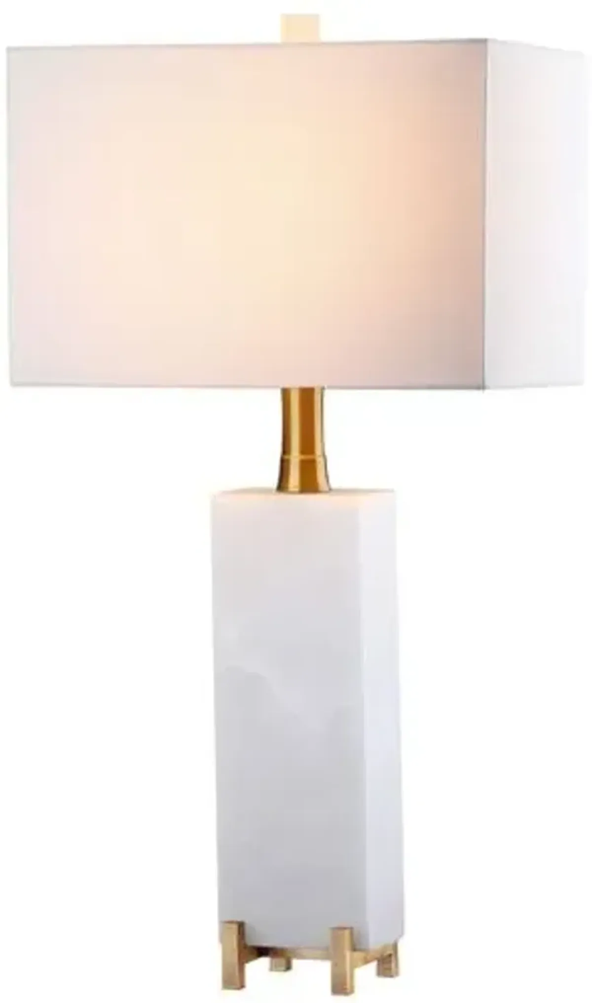 Giostra Alabaster Table Lamp - Natural/Brass