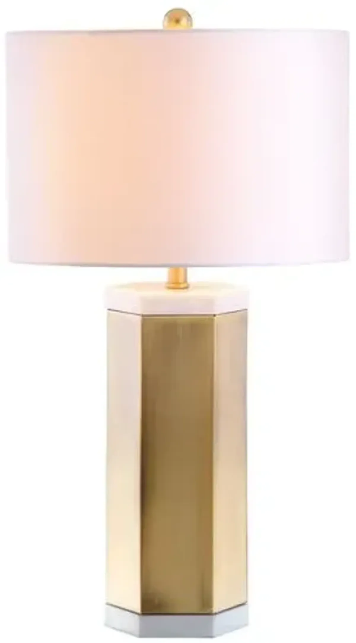 Set of 2 Scola Table Lamps - Gold/White