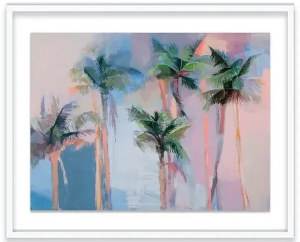 Teil Duncan - Palm Heights Painting - Purple