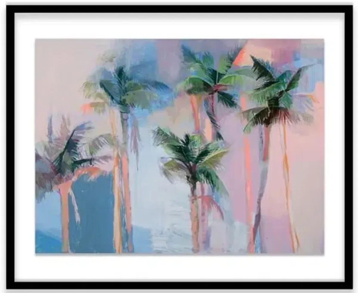 Teil Duncan - Palm Heights Painting - Purple
