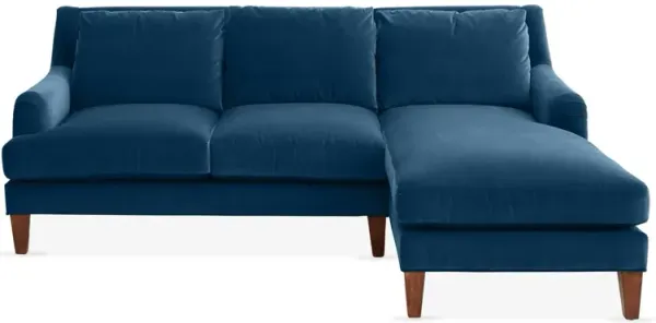 Merrimack Right-Facing Sectional, Peacock Velvet