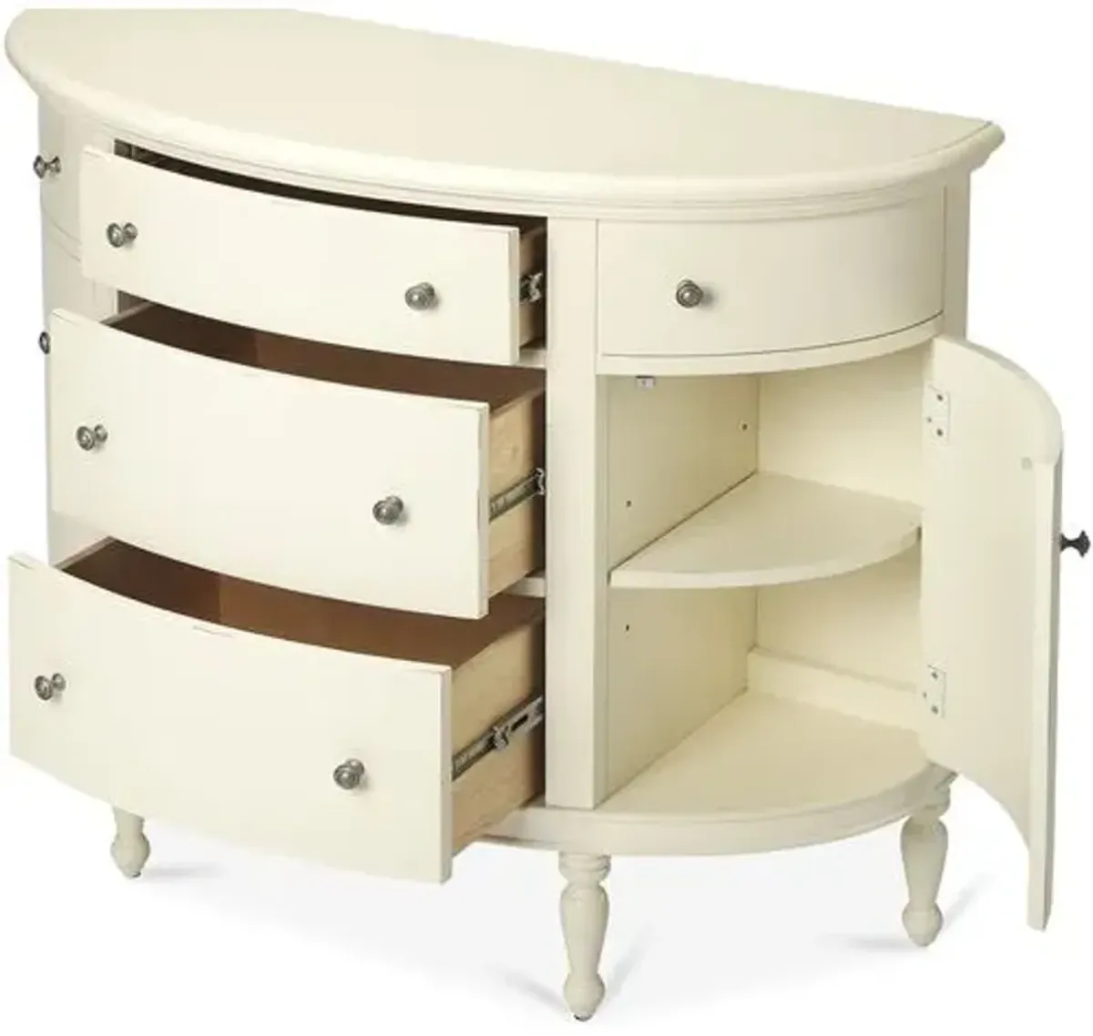 Frasier Dresser - White - Ivory