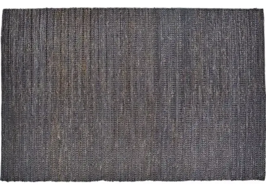 Elston Flat-Weave Rug - Onyx - Black - Black