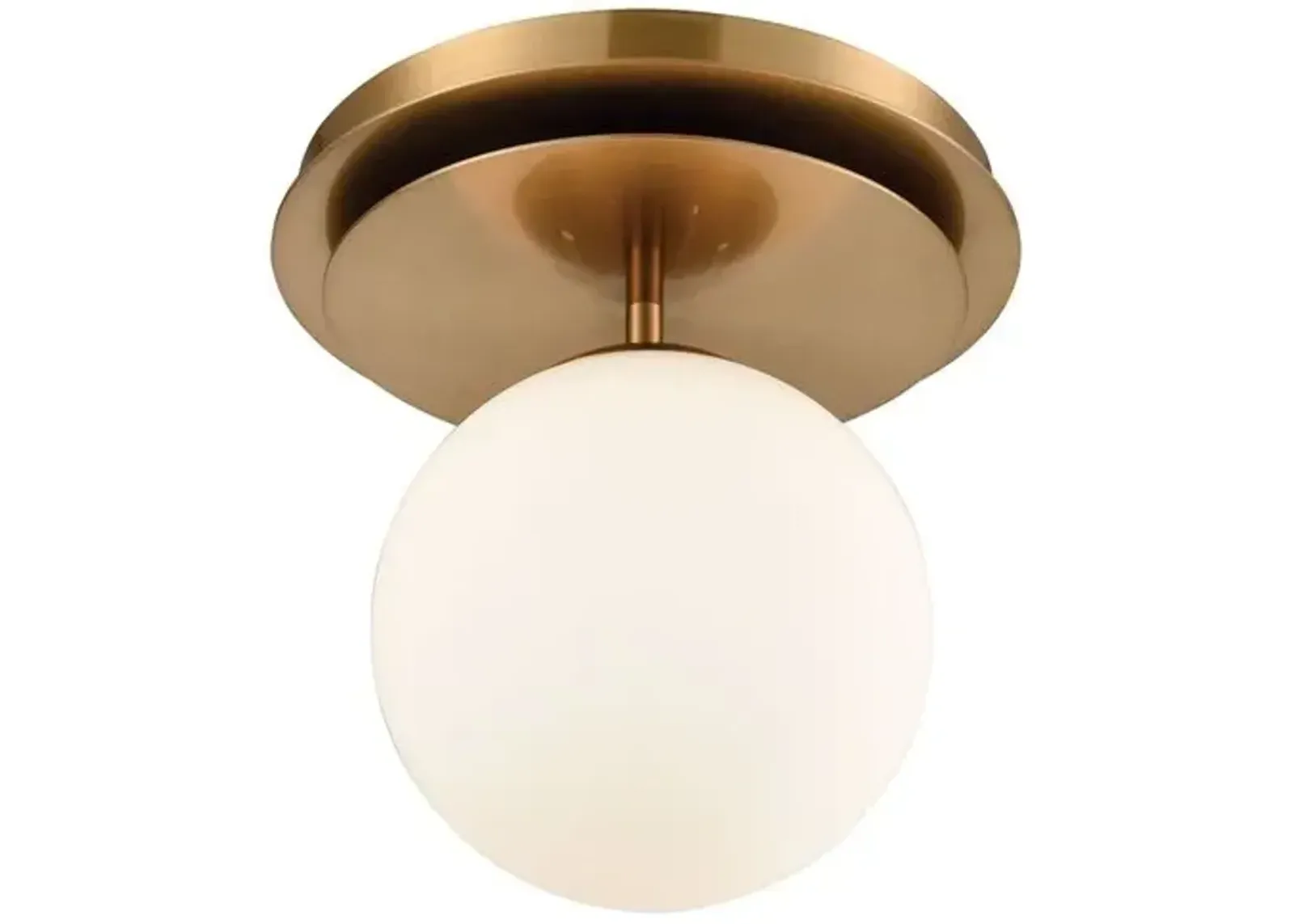 Crimsen Semi-Flush Mount - Aged Brass - Gold