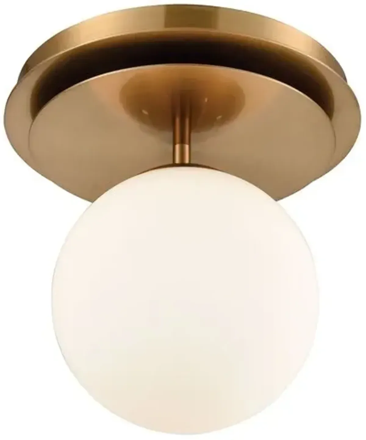 Crimsen Semi-Flush Mount - Aged Brass - Gold