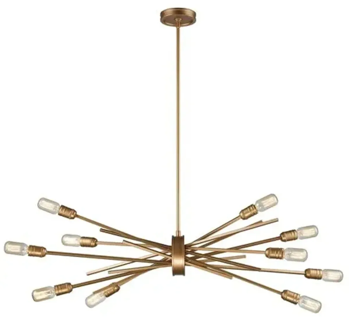 Luca 10-Light Chandelier - Matte Gold