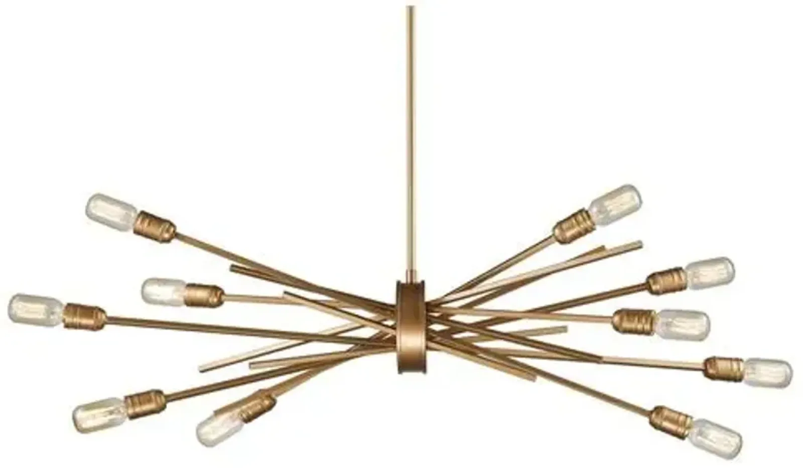 Luca 10-Light Chandelier - Matte Gold