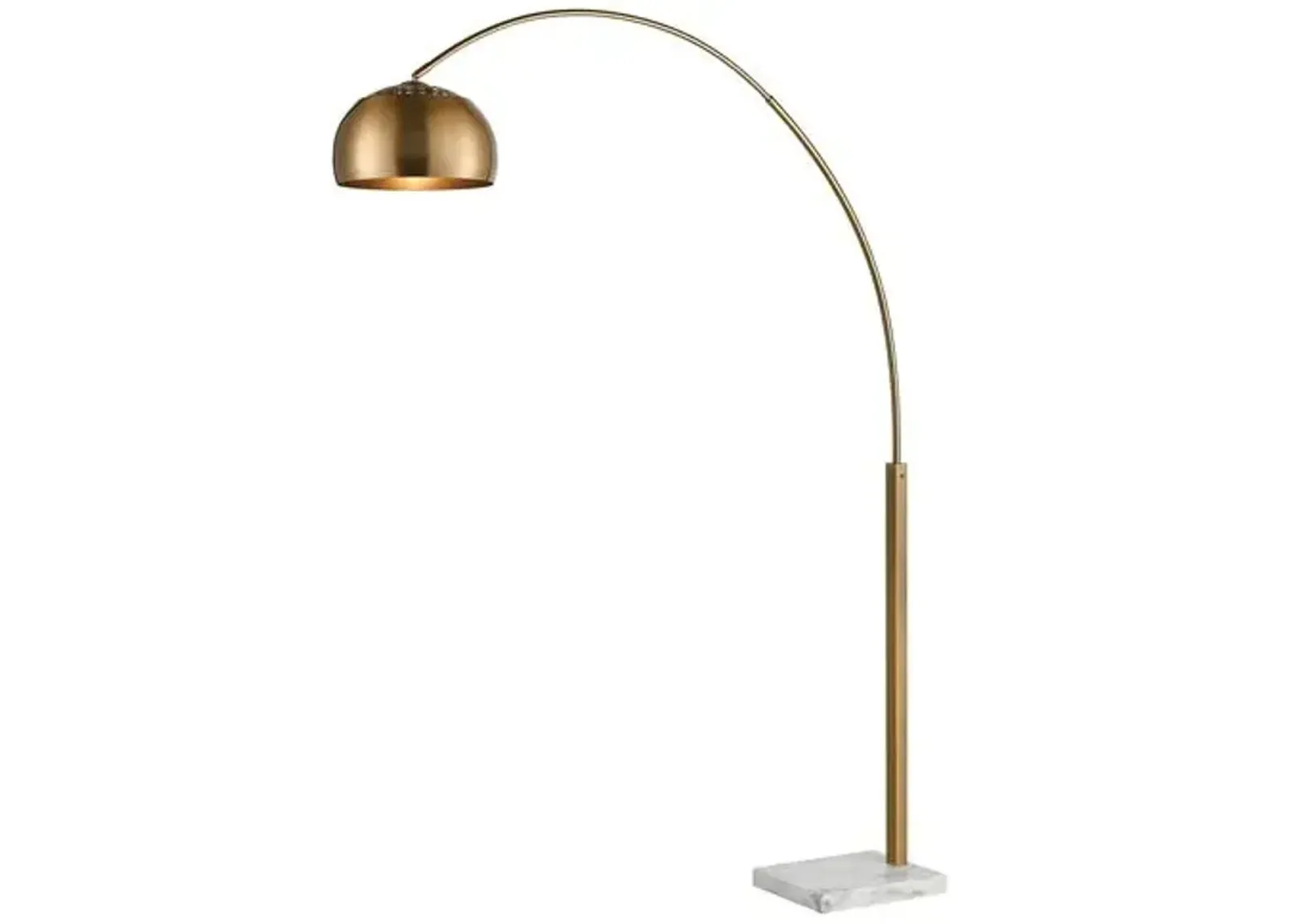 Lumier Marble Floor Lamp - Aged Brass