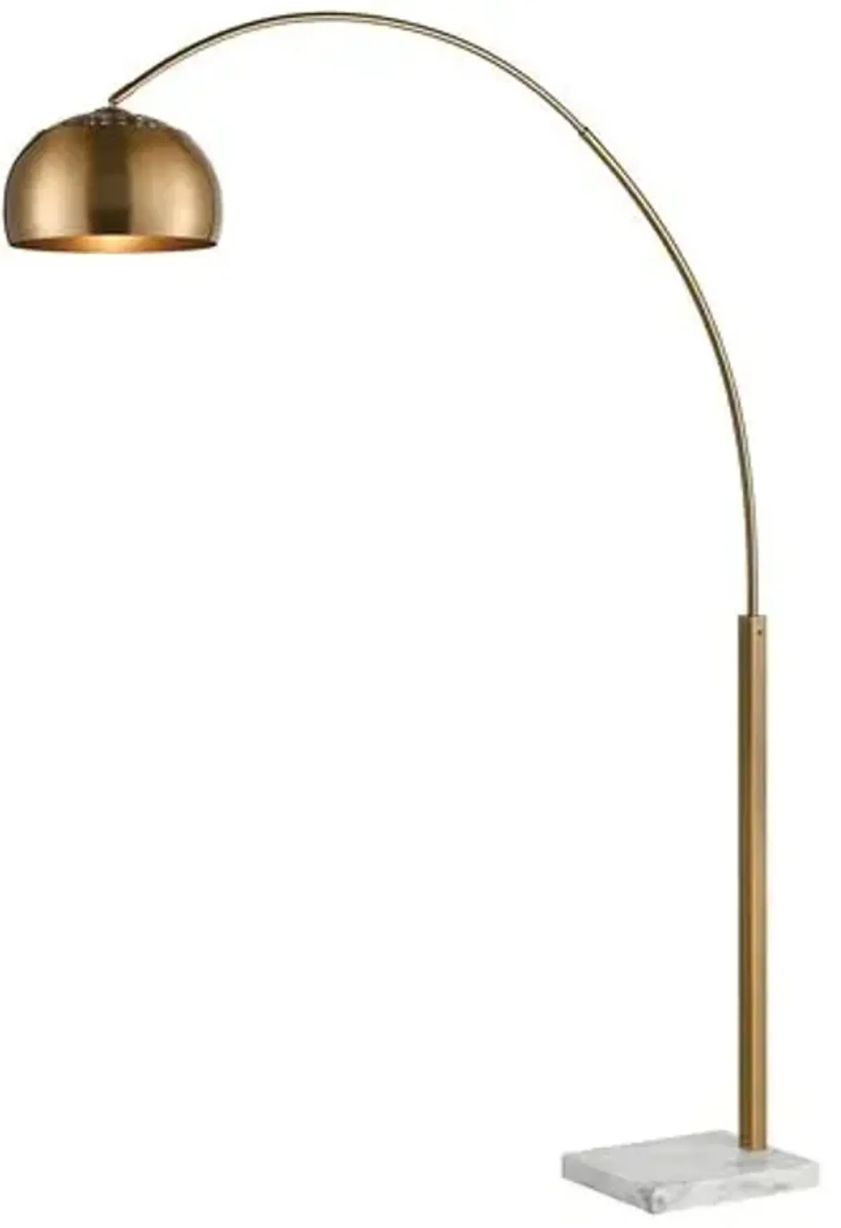 Lumier Marble Floor Lamp - Aged Brass