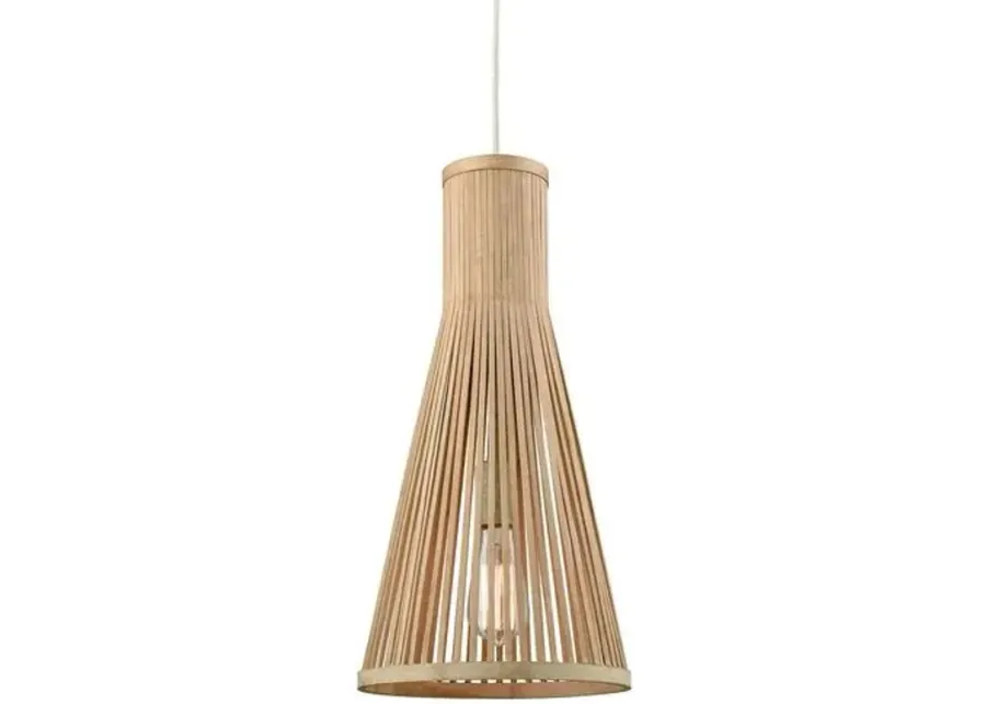 Lanston Tall Pendant - Natural - Beige