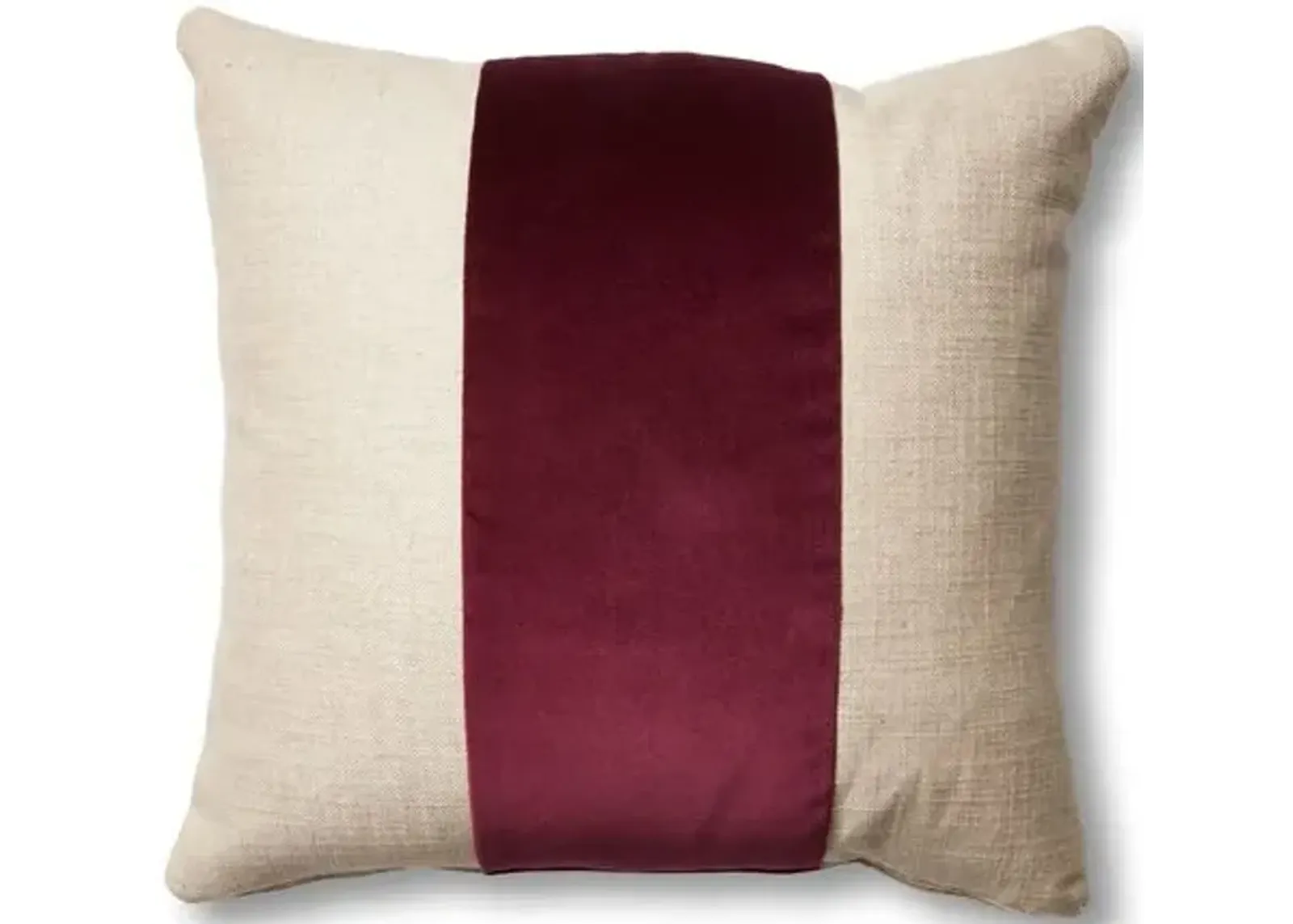 Blakely 19x19 Pillow - Natural/Wine