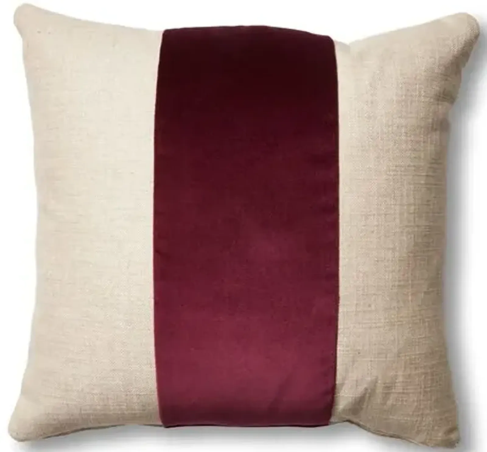 Blakely 19x19 Pillow - Natural/Wine