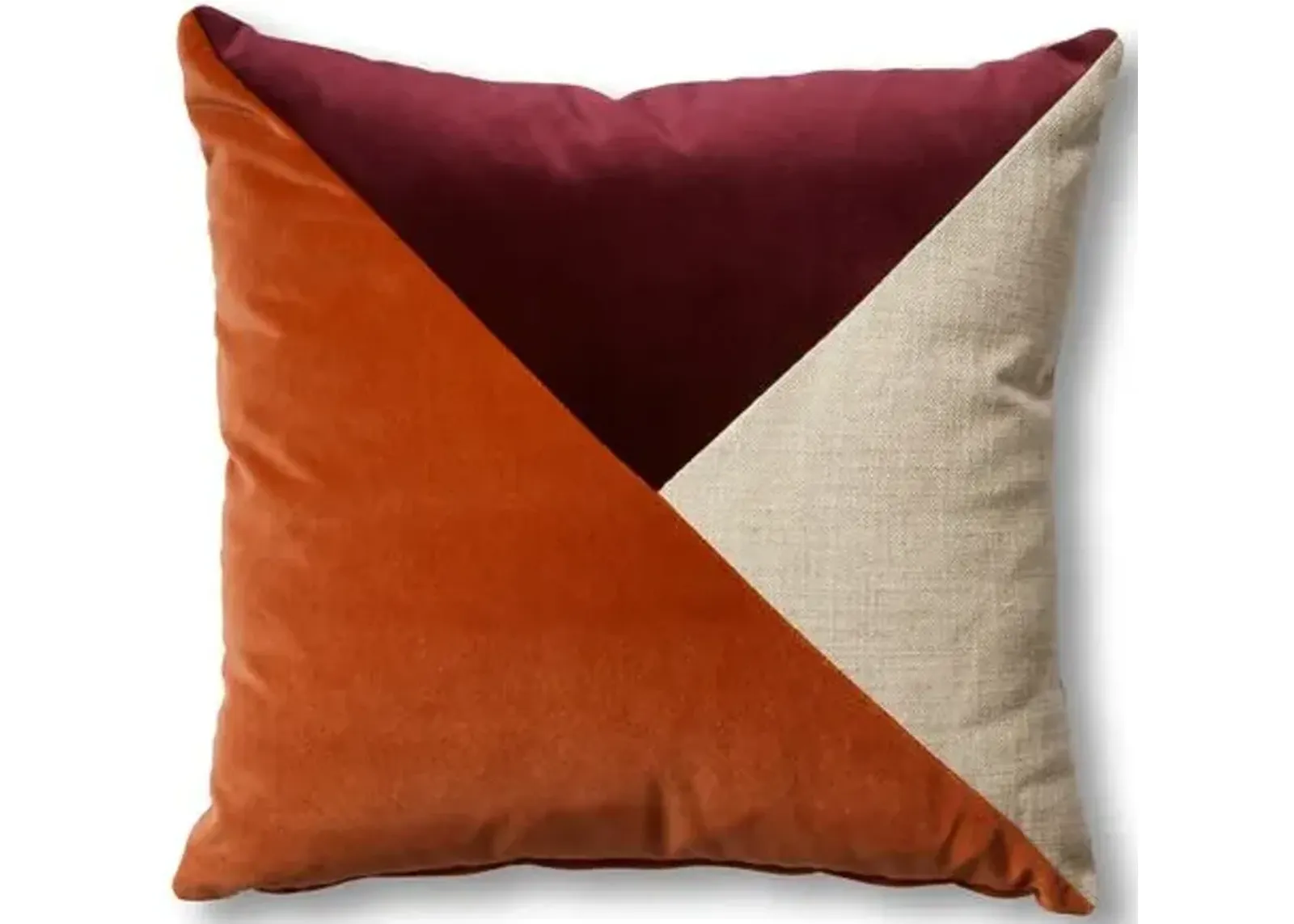 Thea 19x19 Pillow - Natural/Wine