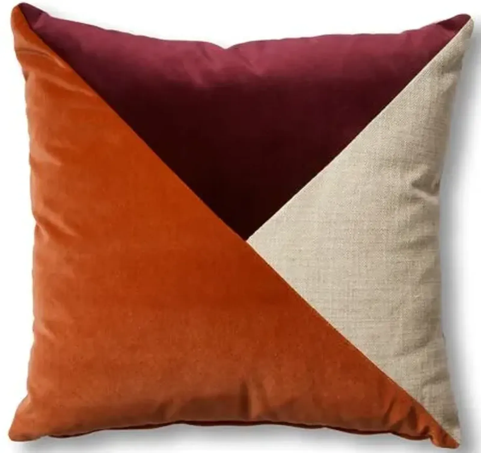 Thea 19x19 Pillow - Natural/Wine