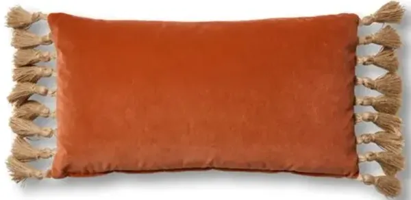 Lou 12x23 Tassel Lumbar Pillow - Velvet