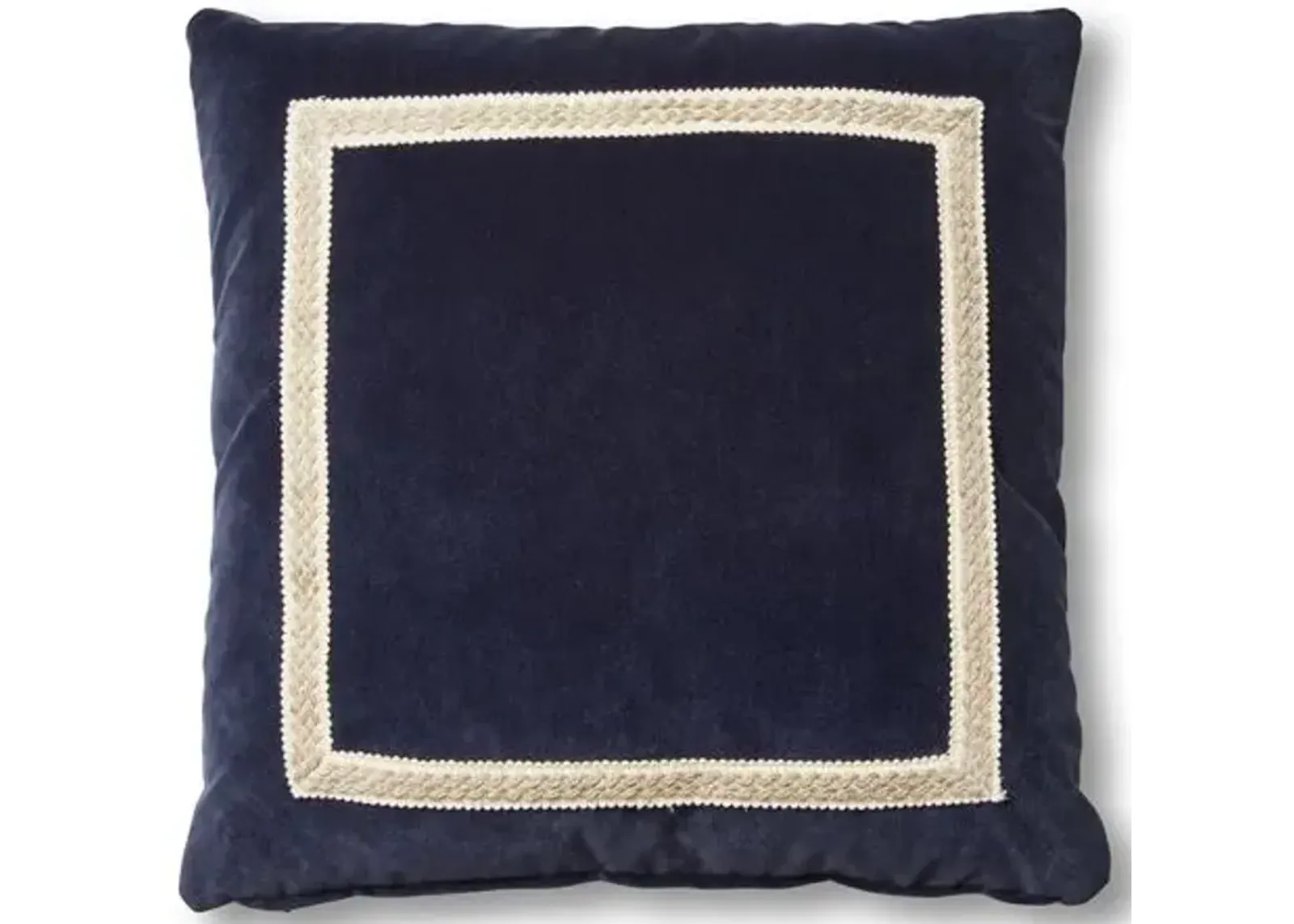 Mallory 19x19 Pillow - Navy Velvet