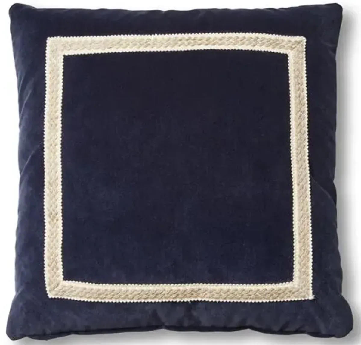 Mallory 19x19 Pillow - Navy Velvet