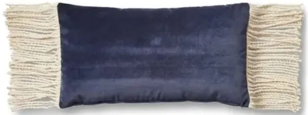 Tessa 12x23 Lumbar Pillow - Navy Velvet