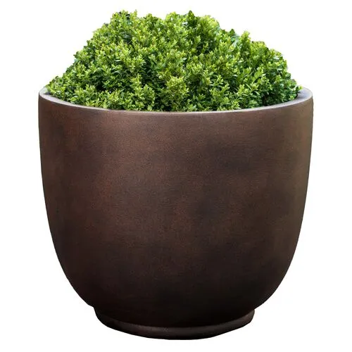 Danilo Outdoor Planter - Rust - Campania International - Brown - 22"