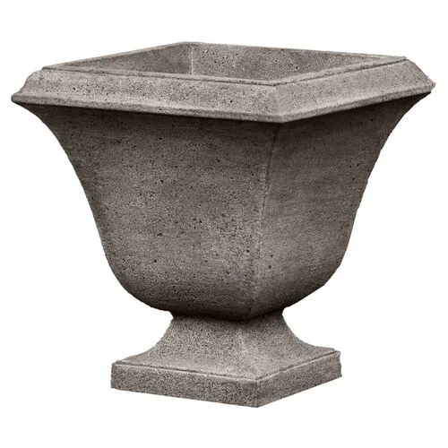 18" Trowbridge Outdoor Planter - Graystone - Campania International - 16.25"l x 16.25"w x 17.5"h